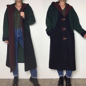 ❌SOLD❌VTG color block trench coat